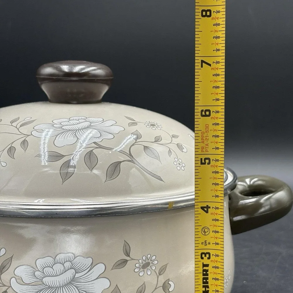 Southern Collection 7qt Stew Pot With Cover Porcelain On Steel Gourmet Pot
